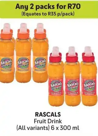 Makro RASCALS Fruit Drink offer