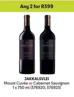 Makro JAKKALSVLEI Mount Cuvée or Cabernet Sauvignon offer