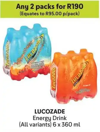 Makro LUCOZADE Energy Drink offer