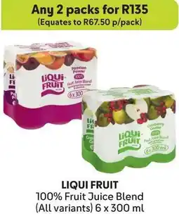 Makro LIQUI FRUIT 100% Fruit Juice Blend offer