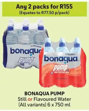 Makro BONAQUA PUMP Still or Flavoured Water offer