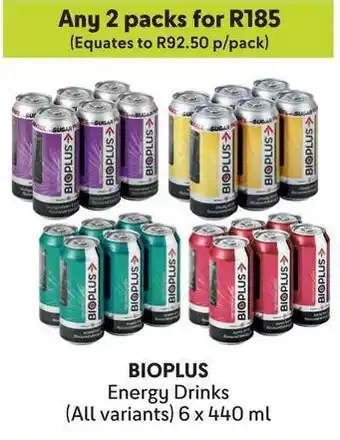 Makro BIOPLUS Energy Drinks offer