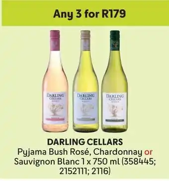 Makro DARLING CELLARS Pyjama Bush Rosé, Chardonnay or Sauvignon Blanc offer