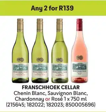 Makro FRANSCHHOEK CELLAR Chenin Blanc, Sauvignon Blanc, Chardonnay or Rosé offer