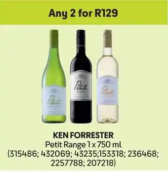 Makro KEN FORRESTER Petit Range offer