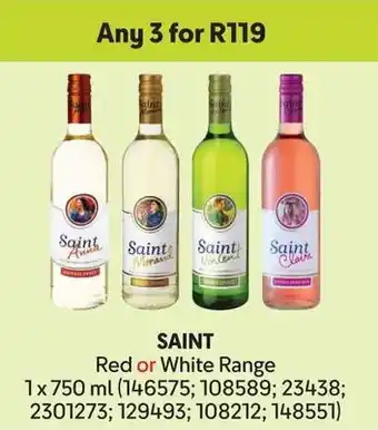 Makro SAINT Red or White Range offer