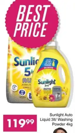 Save Sunlight Auto Liquid/ Washing Powder offer