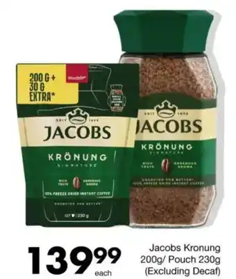 Save Jacobs Kronung/ Pouch (Excluding Decaf) offer