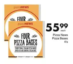 Save Pizza News Pizza Bases offer