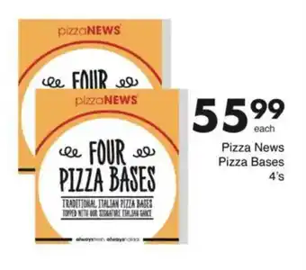 Save Pizza News Pizza Bases offer