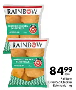 Save Rainbow Crumbed Chicken Schnitzels offer