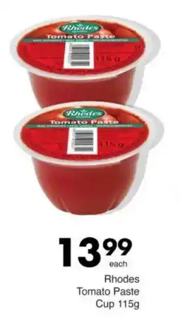 Save Rhodes Tomato Paste Cup offer