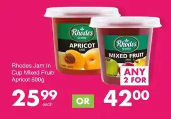 Save Rhodes Jam In Cup Mixed Fruit/ Apricot offer