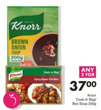 Save Knorr Cook In Bag/ Box Soup offer