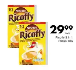 Save Nescafe Ricoffy 3 In 1 Sticks offer