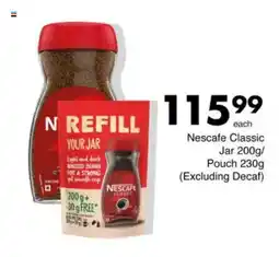 Save Nescafe Classic Jar/ Pouch (Excluding Decaf) offer