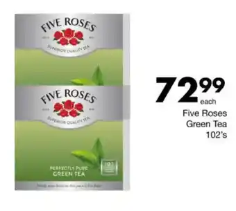 Save Five Roses Green Tea offer