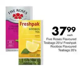 Save Five Roses Flavoured Teabags/ Freshpak Rooibos Flavoured Teabags offer