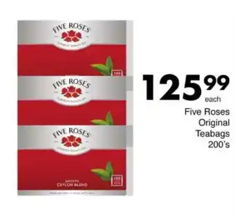 Save Five Roses Original Teabags offer