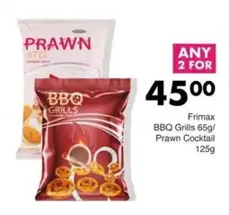 Save Frimax BBQ Grills/ Prawn Cocktail offer