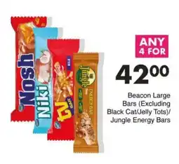 Save Beacon Large Bars (Excluding Black Cat/Jelly Tots)/ Jungle Energy Bars offer