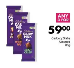 Save Cadbury Slabs Assorted offer