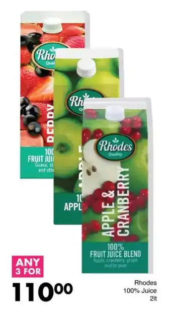 Save Rhodes 100% Juice offer