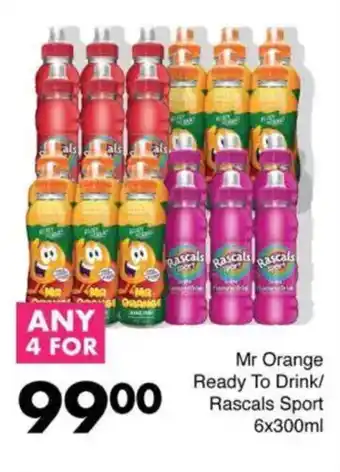 Save Mr Orange Ready To Drink/ Rascals Sport offer