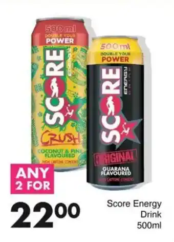 Save Score Energy Drink offer