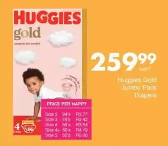 Save Huggies Gold Jumbo Pack Diapers offer