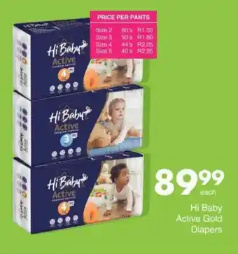 Save Hi Baby Active Gold Diapers offer