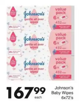 Save Johnson's Baby Wipes offer