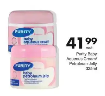 Save Purity Baby Aqueous Cream/ Petroleum Jelly offer