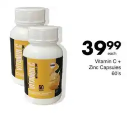 Save Vitamin C + Zinc Capsules offer