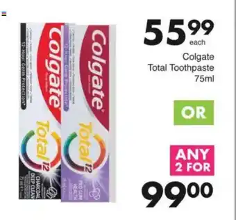 Save Colgate Total Toothpaste offer