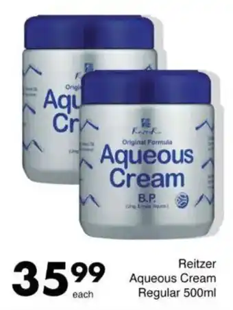 Save Reitzer Aqueous Cream Regular offer