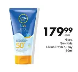 Save Nivea Sun Kids Lotion Swim & Play offer