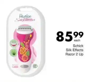 Save Schick Silk Effects Razor 2 Up offer