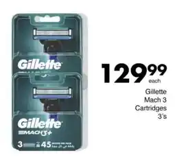 Save Gillette Mach 3 Cartridges offer