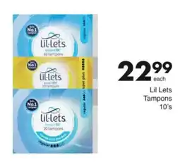 Save Lil Lets Tampons offer