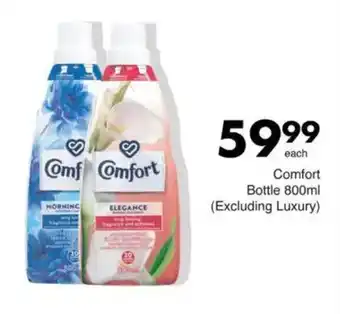 Save Comfort Bottle (Excluding Luxury) offer