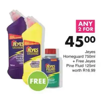 Save Jeyes Homeguard + Free Jeyes Pine Fluid offer