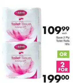 Save Save 2 Ply Toilet Rolls offer