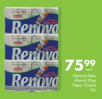 Save Renova Maxi Absorb Plus Paper Towels offer