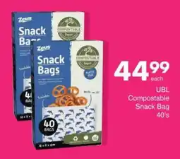 Save UBL Compostable Snack Bag offer