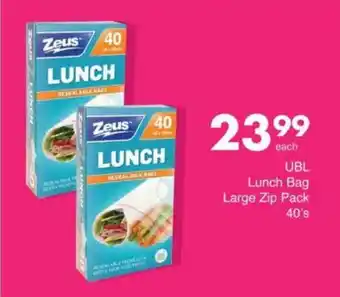 Save UBL Lunch Bag Large Zip Pack offer