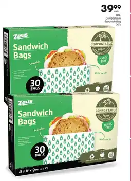 Save UBL Compostable Sandwich Bag offer