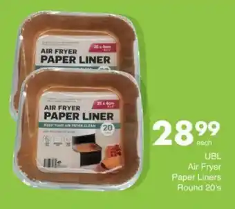 Save UBL Air Fryer Paper Liners Round offer