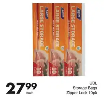 Save UBL Storage Bags Zipper Lock offer