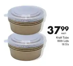 Save Kraft Tubs With Lids offer